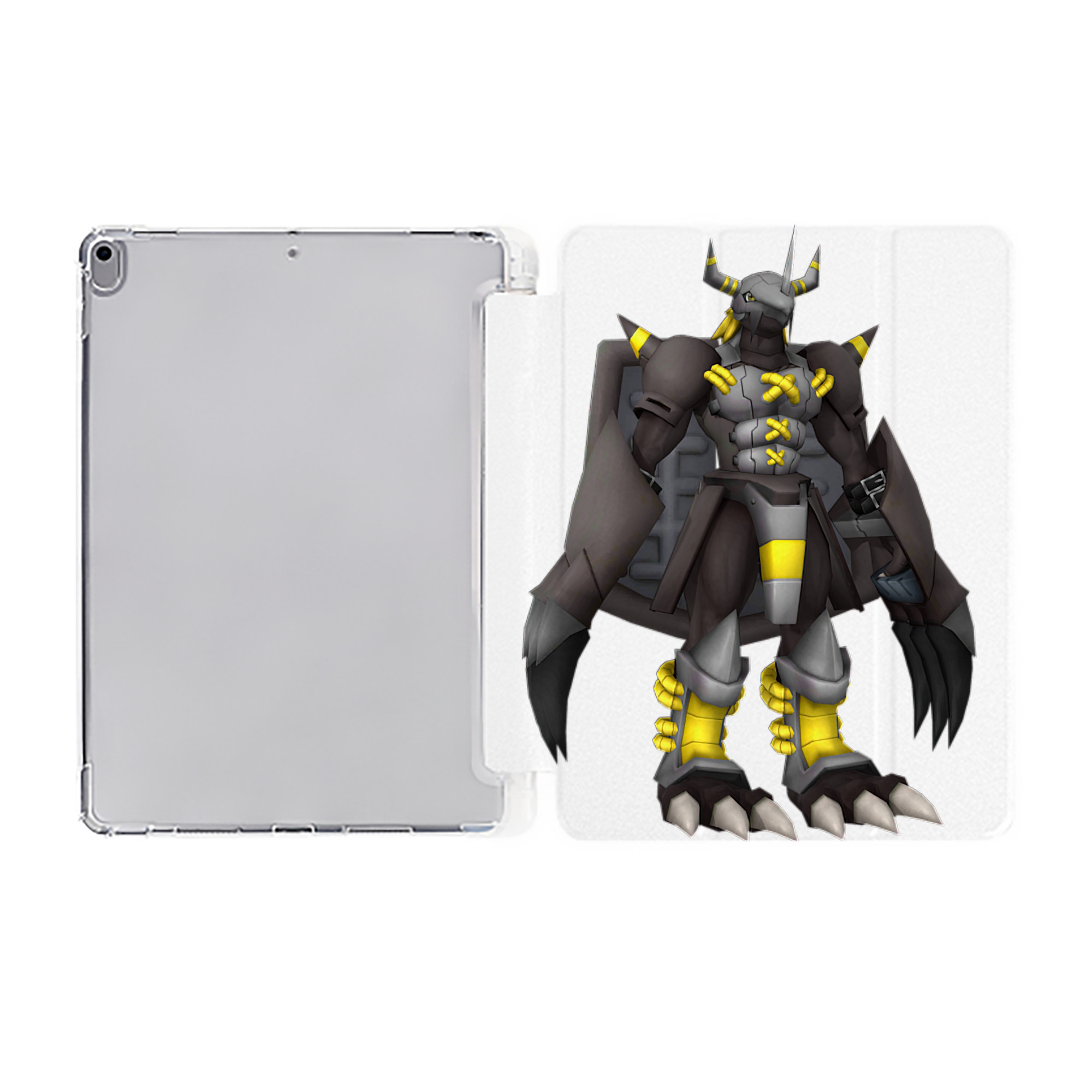 （画像用） Digimon デジタルモンスター/デジモン IPad ケース ペン収納付き 三つ折りスタンド PUレザー×シリコン 対応機種9.5/10.5/10.9インチ